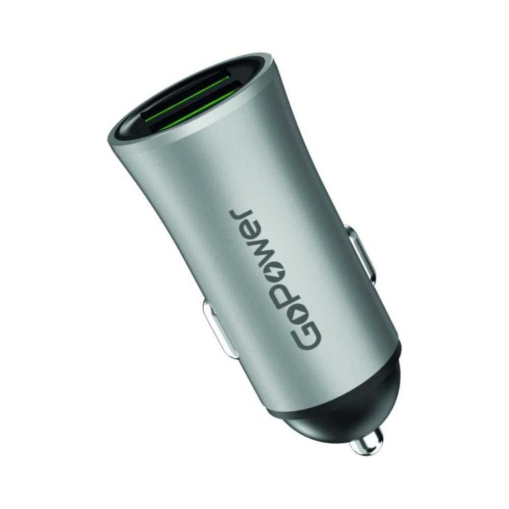 Автомобильное З/У GoPower GPC07U 2USB серый 00-00022627