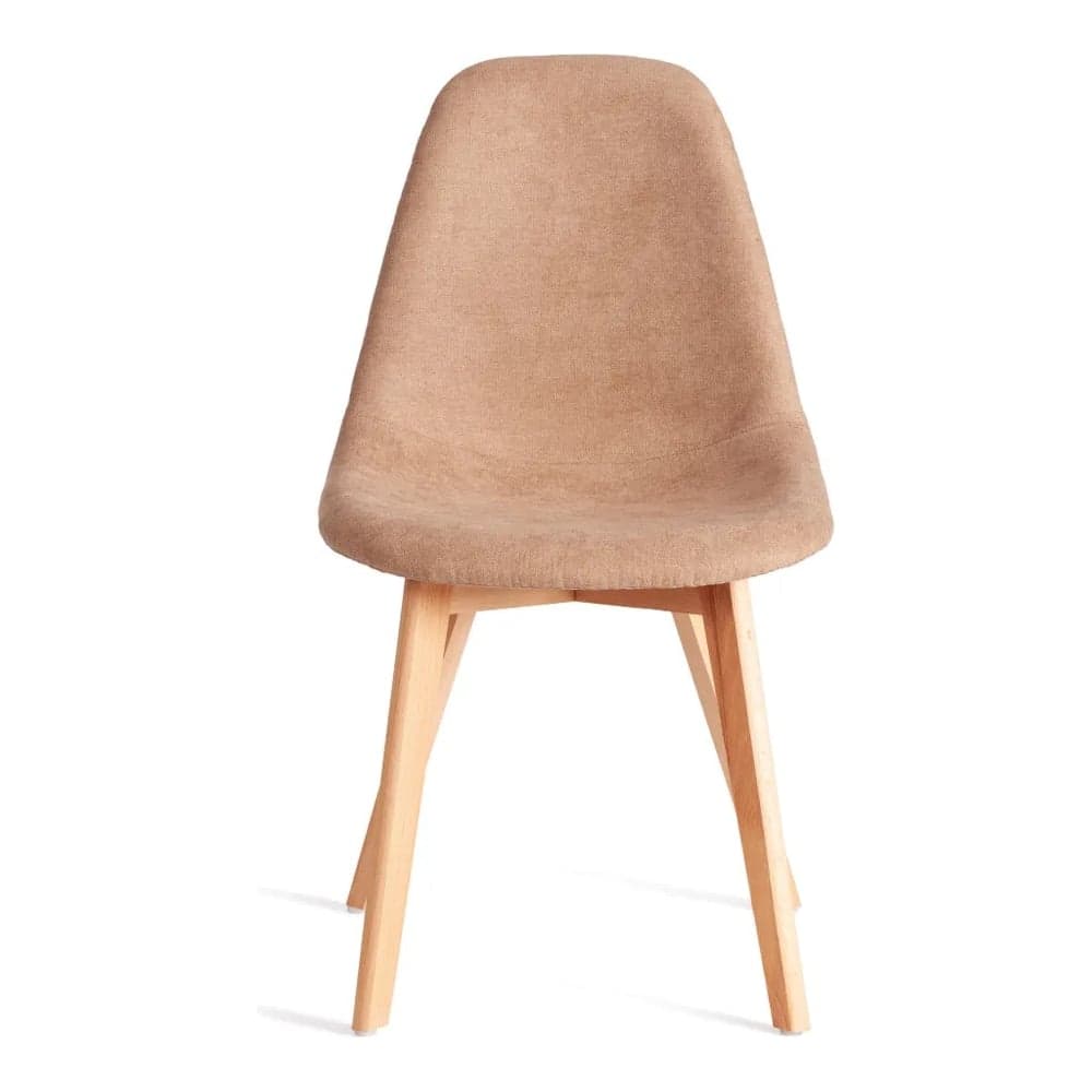 Стул Tetchair CINDY SOFT mod. C1021F1-1, 1 шт в упаковке фактурный велюр/дерево бук, 55x48x83 см, Бежевый LY1701-4, натуральный 21579