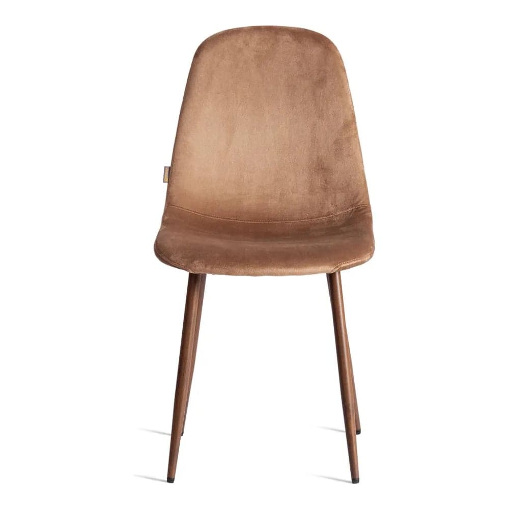 Стул Tetchair BREEZE mod. JSC-58, 1 шт в упаковке Велюр/металл, 44x53x86 см, Dark brown темно-коричневый HLR11, орех 21561 - 2