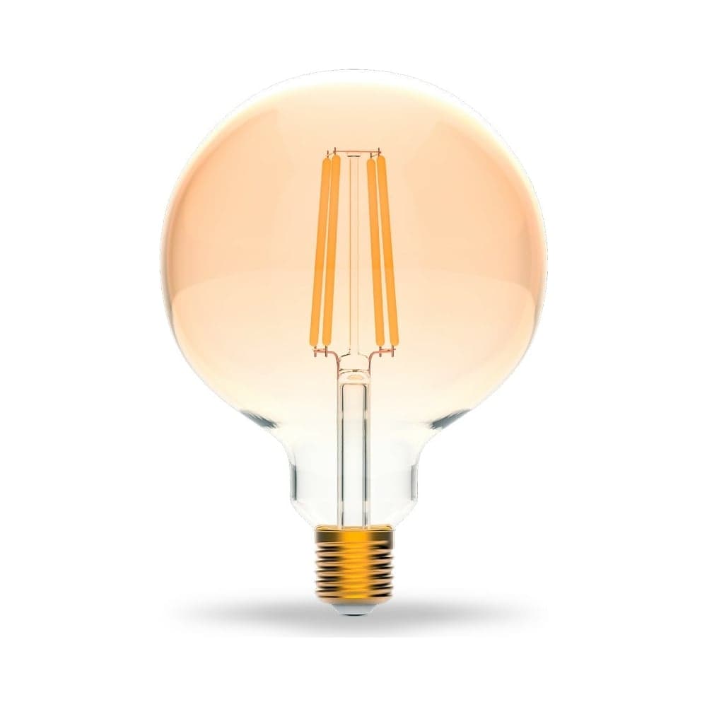 Умная Wi-fi филаментная лампочка Gauss, Smart Light DIM E27 G95 7 Вт 2700-6500K, диммируемая, управление голосом/смартфоном 1320112