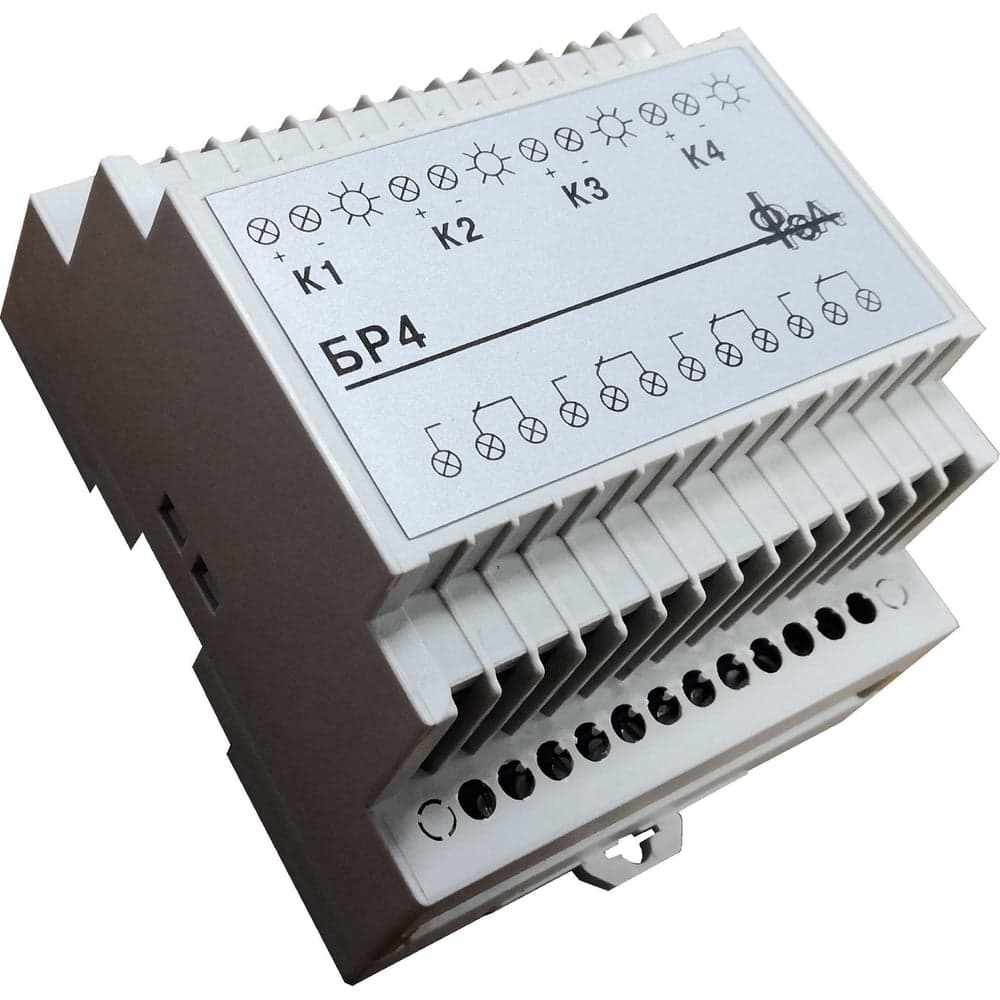 Блок реле - 4 реле ООО ФЭА 12v, 7a БР4-12