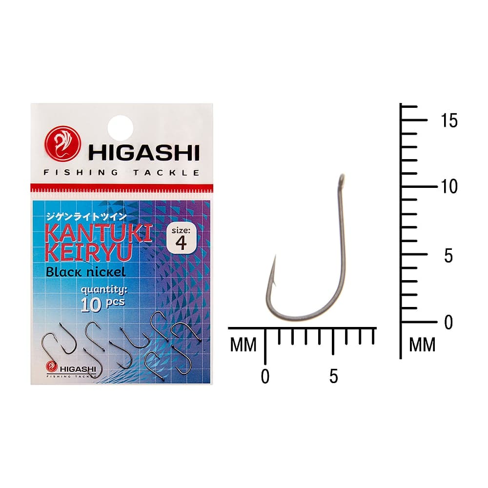 Крючок HIGASHI Kantuki Keiryu #4 Black nickel 01367