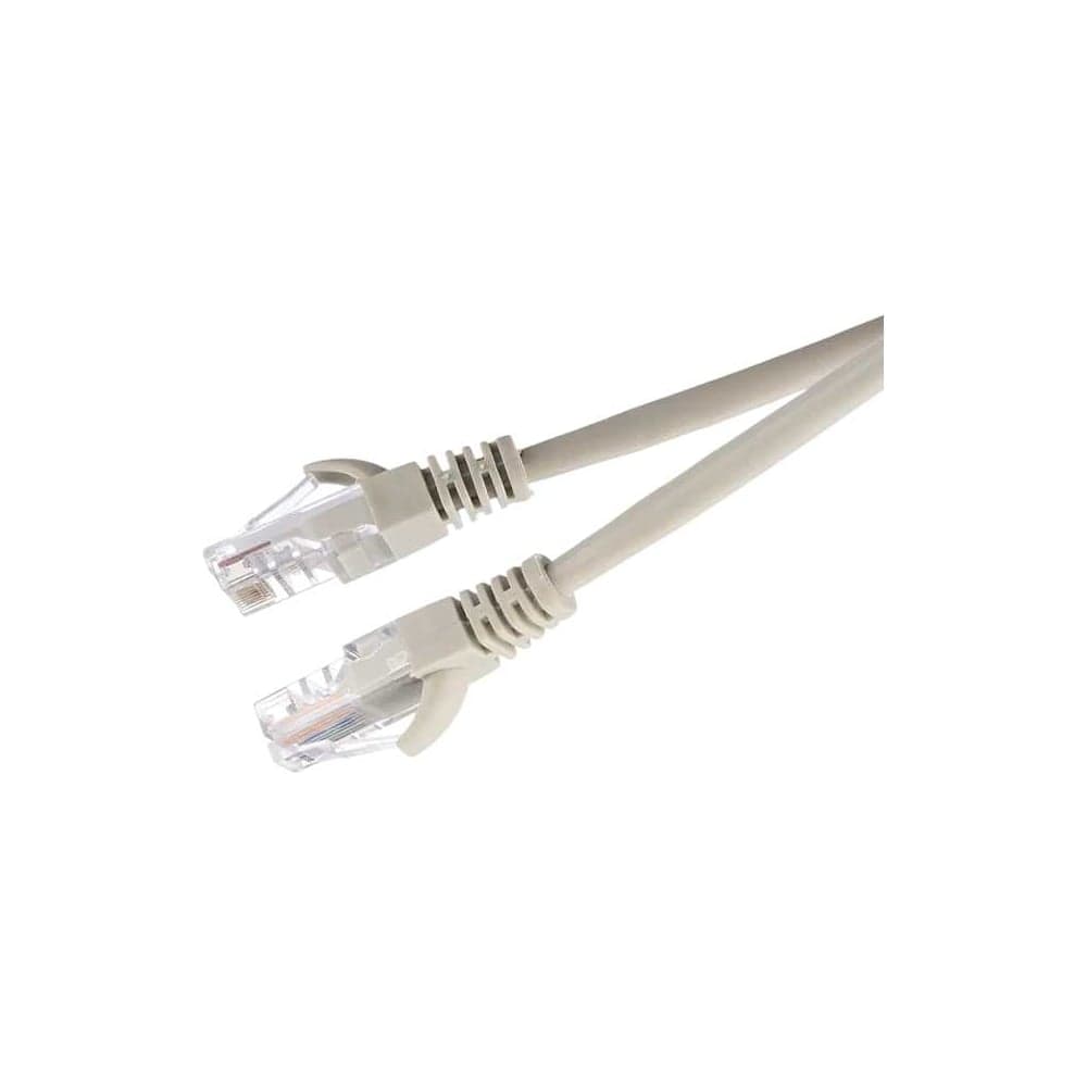 Патч-корд GoPower 1 RJ-45 (m)-RJ-45 (m) 5.0м кат.5е ПВХ 26AWG CCA серый в пакете 00-00029037