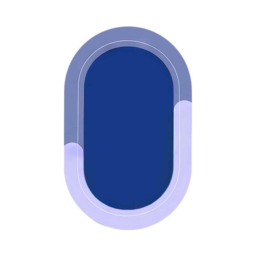 Коврик Homium Home Sil, синий, овальный, 50х80 см homemat06-02