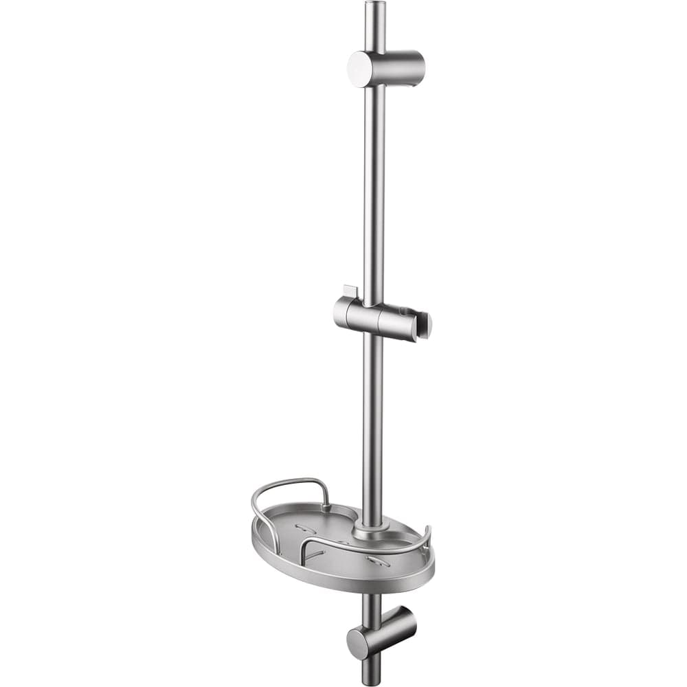 Стойка для душа Lemark 750 мм, с мыльницей, графит, блистер LM3775GM