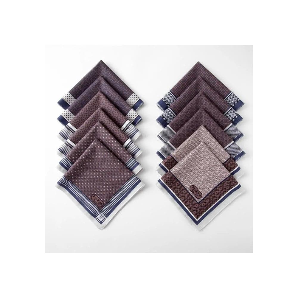 Мужские носовые платки Этель Серджио 30x30 см, 12 шт., фиолетовый, МИКС 5073431
