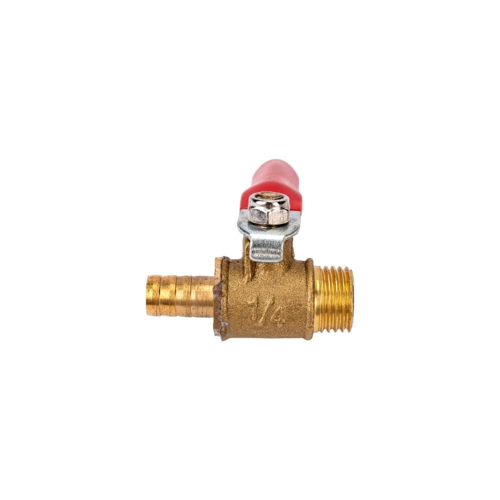 Краник латунный елочка 8 мм резьба наружная 1/4" BlackWeld 4407bw