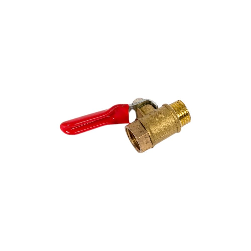 Краник латунный резьба внутренняя наружная 1/4" BlackWeld 4406bw