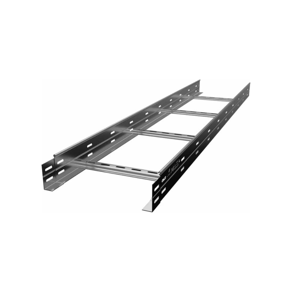 Лестничный лоток CABLIDERTRAYS замковый, с боковой перфорацией, оцинкованный НЛЗ-150х50-1,5-3000