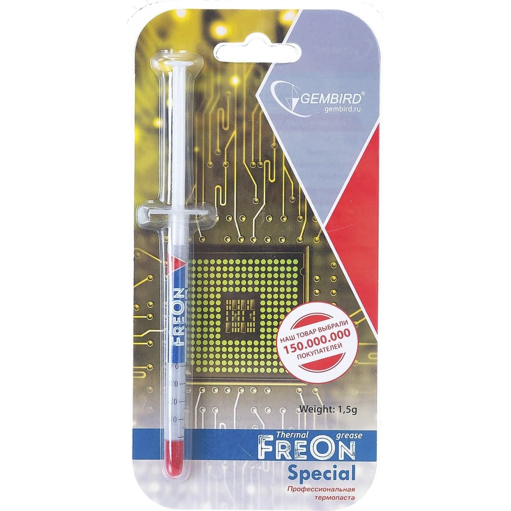 Термопаста в шприце FreOn Special 1.5 г для радиаторов Gembird GF-11-1.5