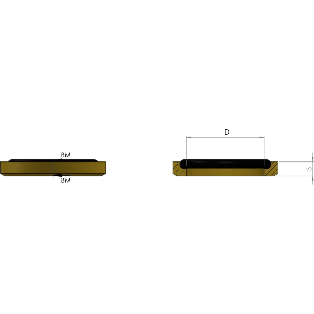 Кольцо упорное с уплотнителем M16 ORPASAN ORP 4846