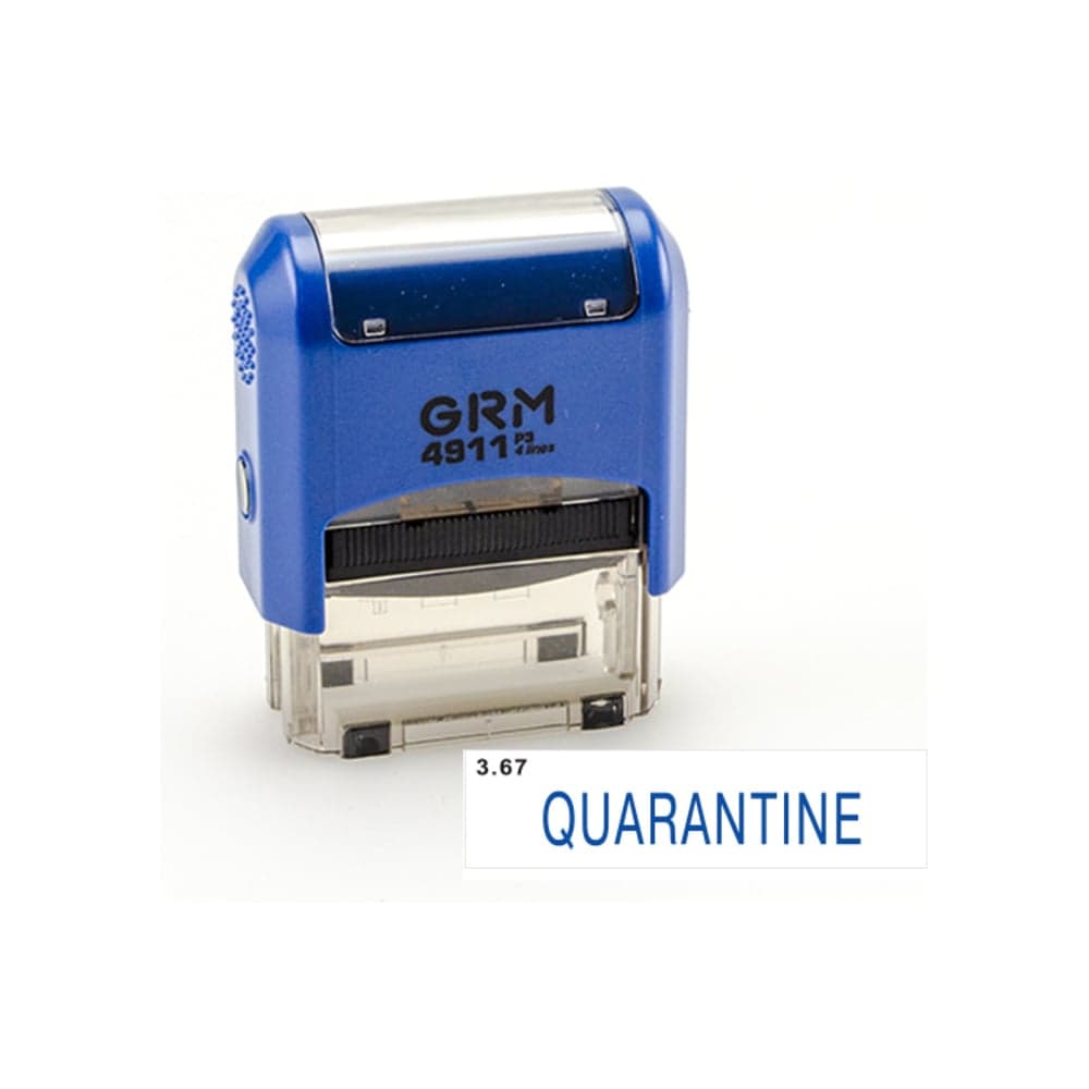 Стандартный штамп GRM 4911 p3 «3.67 quarantine» 110491300-367