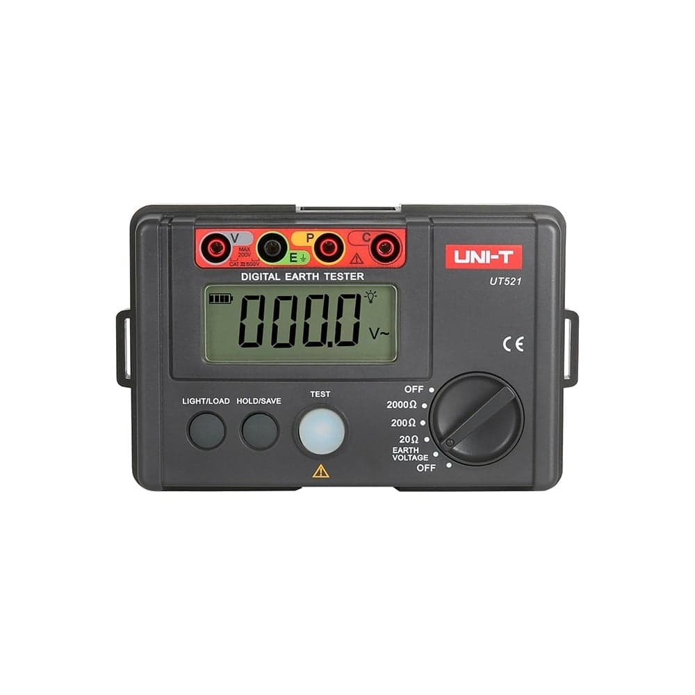 Цифровой измеритель сопротивления заземления до 2000 ом UNI-T UT521, 00-00004329
