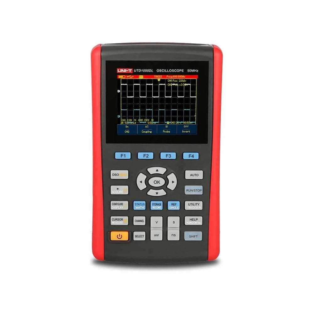 Осциллограф цифровой портативный UNI-T UTD1050DL 2 канала 50МГц 250MSa/s c USB 00-00013429