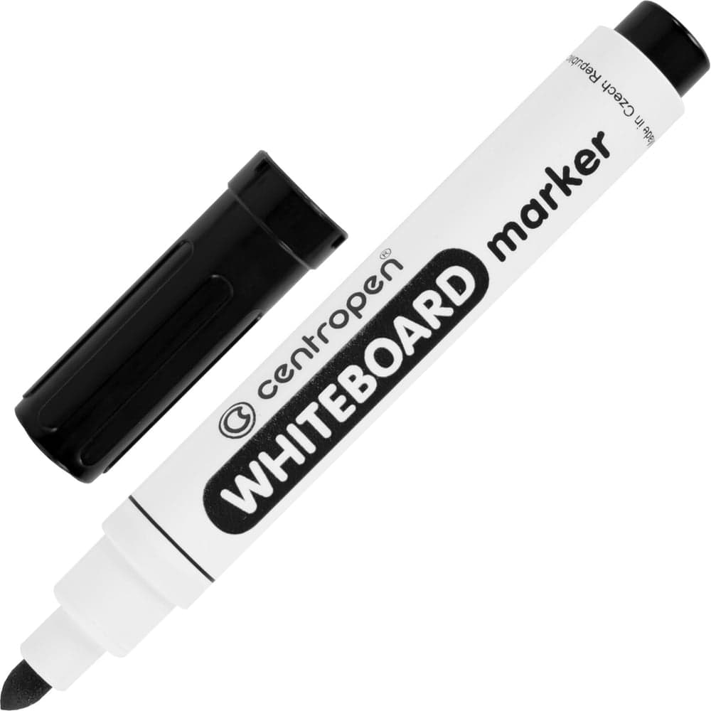 Маркер стираемый для белой доски ОФИСМАГ ЧЕРНЫЙ, CENTROPEN "Dry-Wipe", 2,5 мм, 8559, 5 8559 0112 150318