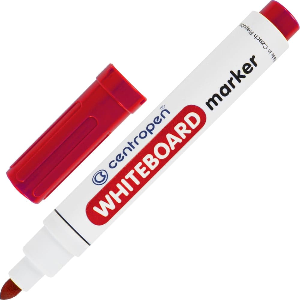 Маркер стираемый для белой доски ОФИСМАГ КРАСНЫЙ, CENTROPEN "Dry-Wipe", 2,5 мм, 8559, 5 8559 0104 151108