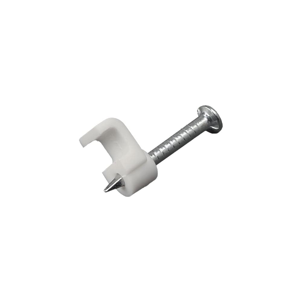 Плоский крепеж кабеля REXANT 4x2 мм, белый 50 шт 07-4204