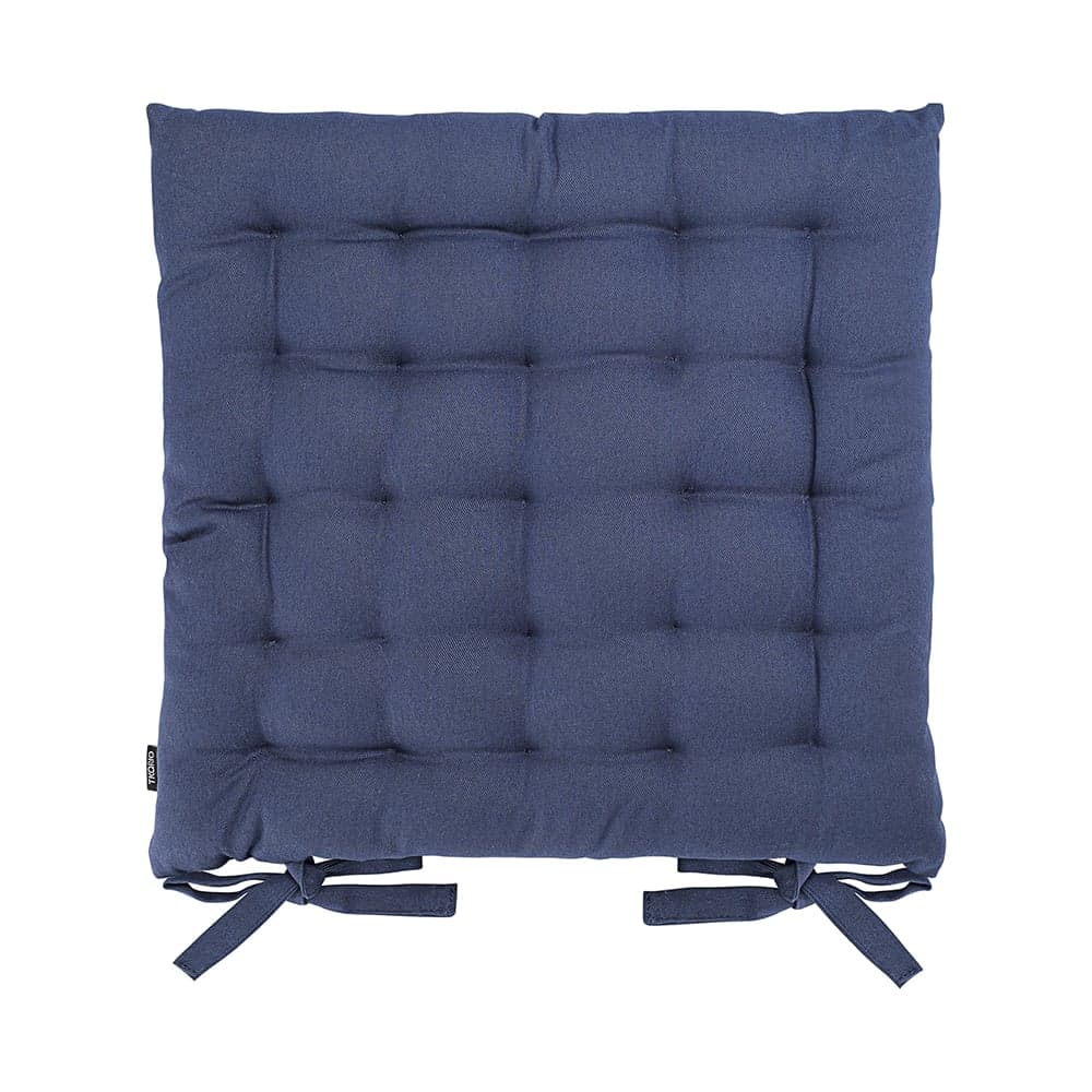 Подушка на стул Tkano коллекция Essential из хлопка темно-синего цвета, 40x40 см TK24-CP0004