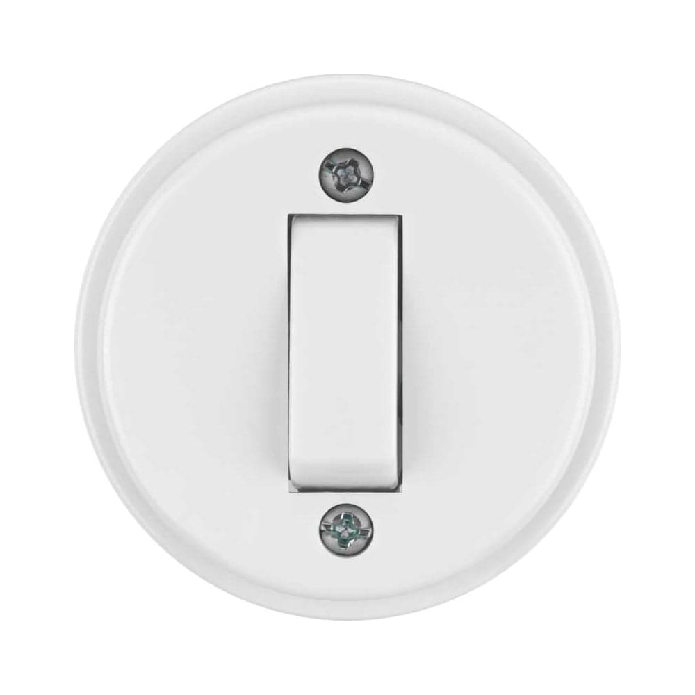 Выключатель 1-клавишный открытой установки TDM ELECTRIC IP20 10А белый "Ретро" SQ1806-0505