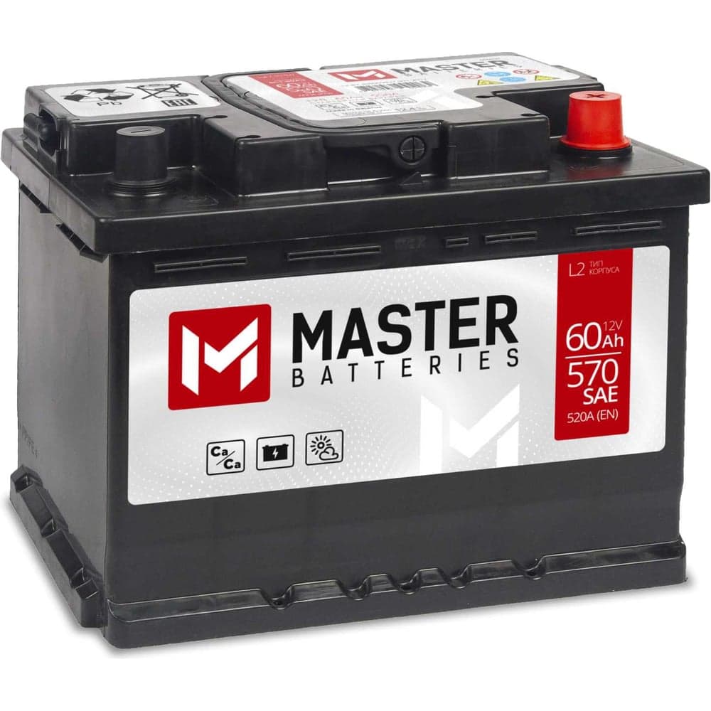 Аккумулятор MASTER BATTERIES 60Ah R+ MB600