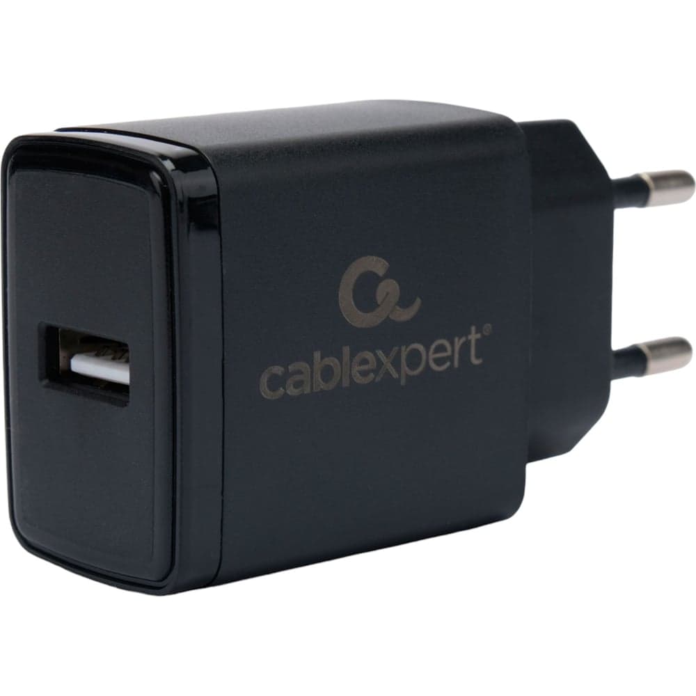 Зарядное устройство Cablexpert 5Вт, 1А, 1хUSB, черный, пакет, MP3A-PC-57