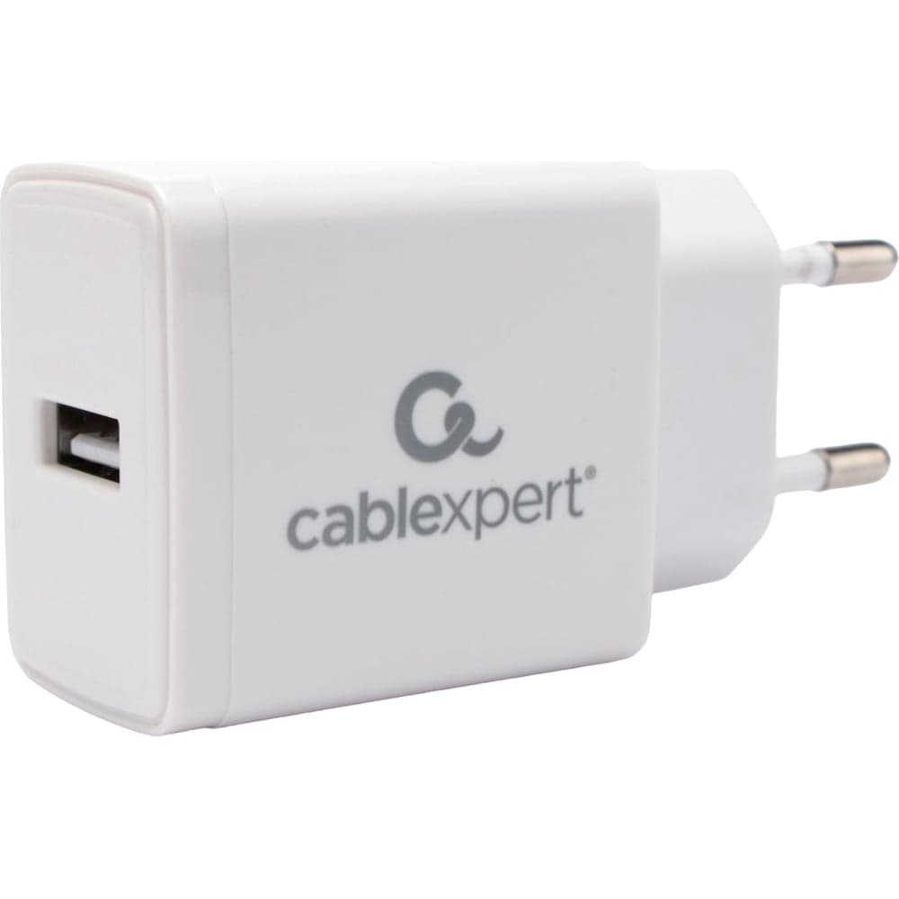 Зарядное устройство Cablexpert 5Вт, 1А, 1хUSB, белый, пакет, MP3A-PC-56