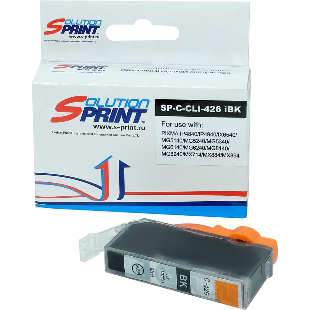 Картридж Solution print Solutionprint SP CLI-426BK (4556B001) для Canon, черный 113356