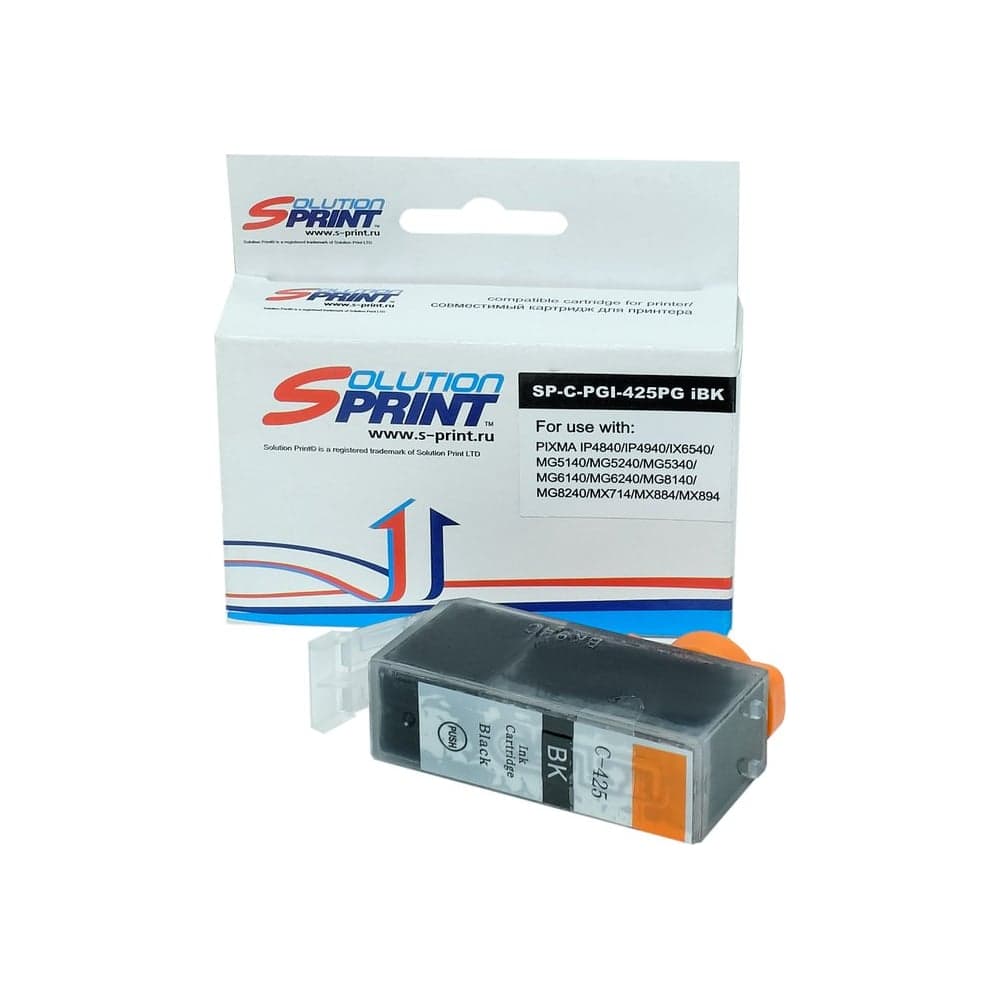 Картридж Solution print Solutionprint SP PGI-425PGBK (4532B001) для Canon, черный пигмент 113361