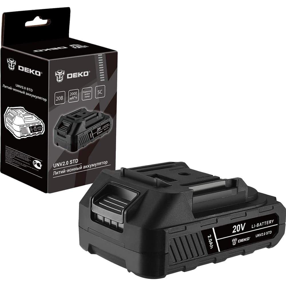 Аккумулятор DEKO UNV2.0 STD, Li-ion, 20В, 2.0Аxч 063-4492