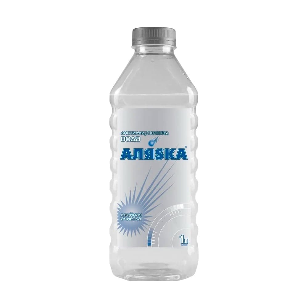 Дистиллированная вода 1 л ПЭТ АЛЯSКА 5533