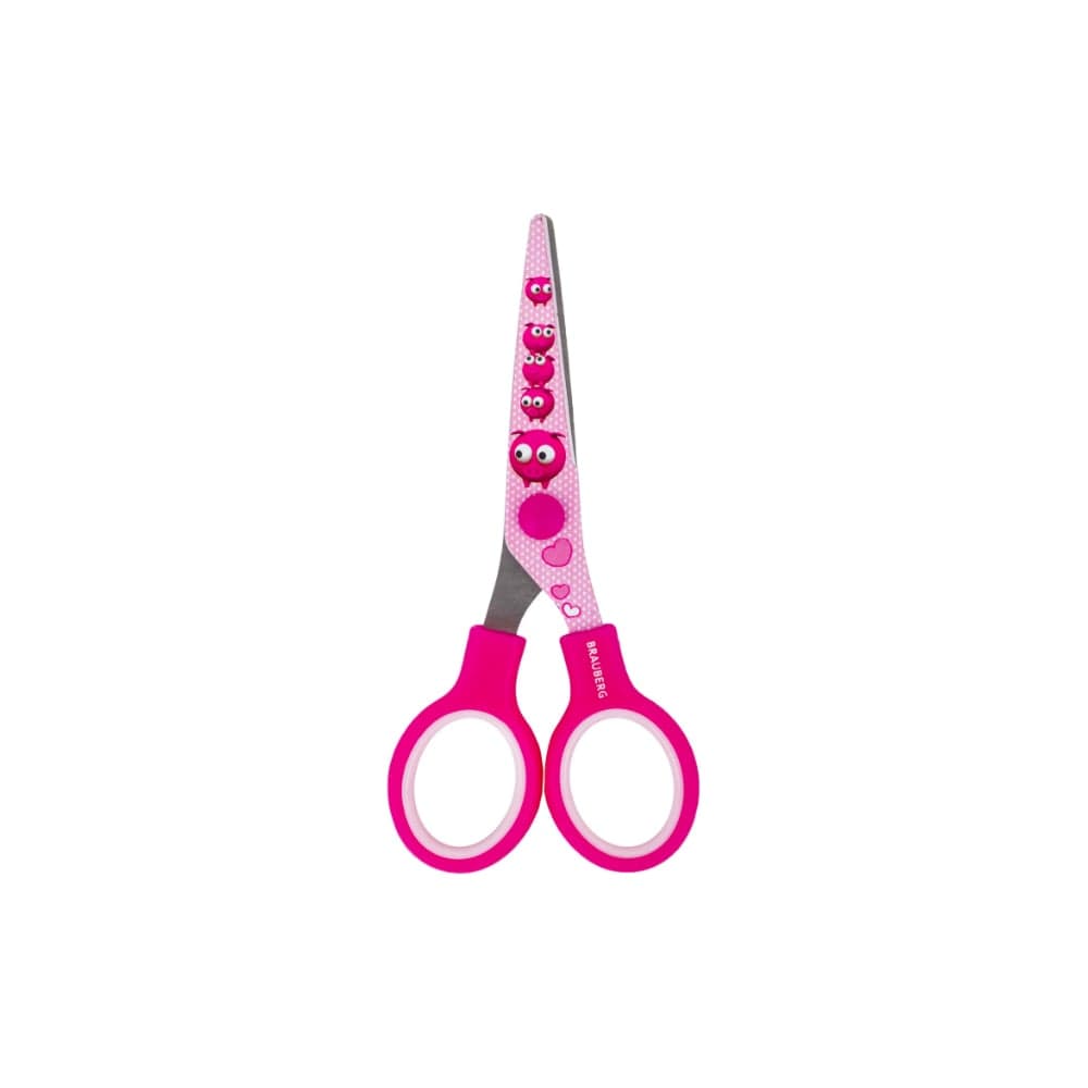 Ножницы BRAUBERG Kid Series Поросята 130 мм, розовый 232272