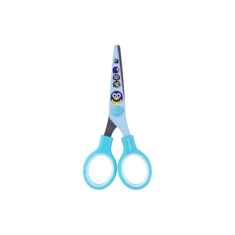 Ножницы BRAUBERG Kid Series Пингвины 130 мм, голубые 232271