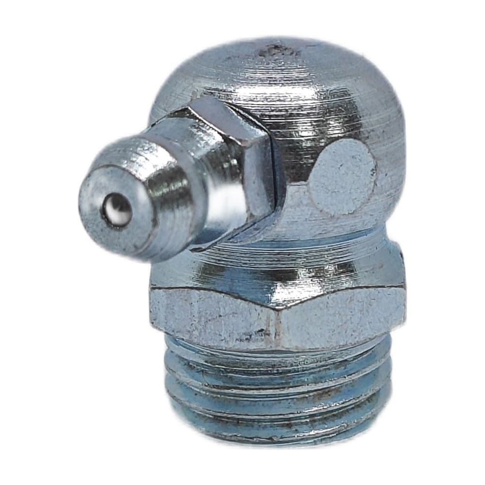 Пресс-масленка угловая оц. H3 R1/4"BSPT, комплект 10 шт., оцинкованная сталь, Европейский стандарт DIN71412, MasloSmenka 010310-10