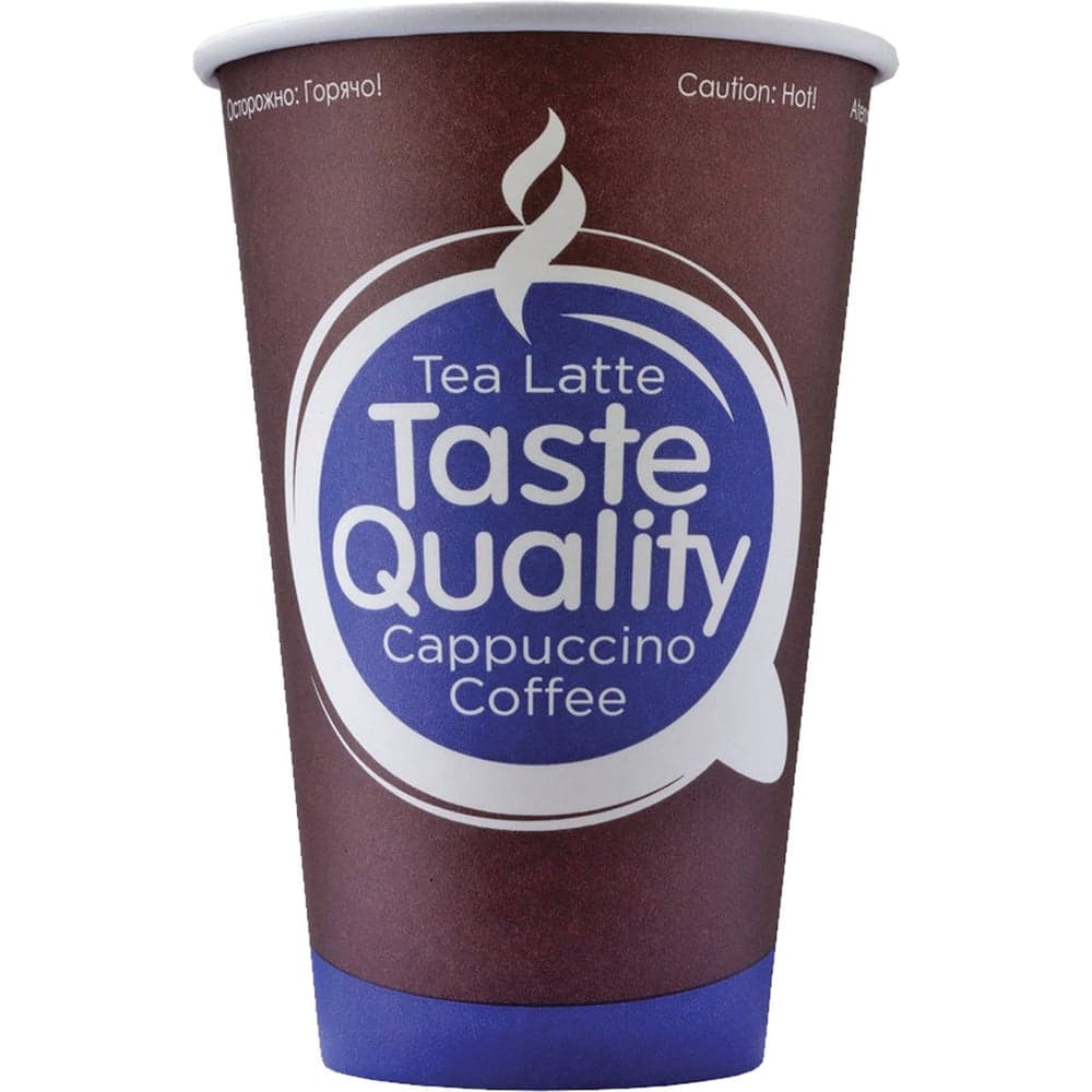 Стакан одноразовый бумажный ОФИСМАГ 300 мл, 50 шт, однослойный, Taste Quality, х/г, Ve, формация HB80-340-0398 606198