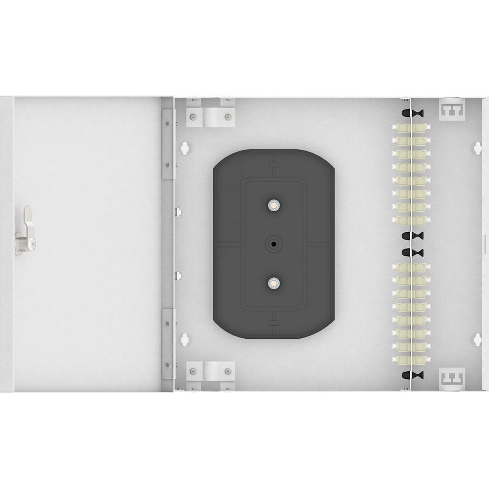Оптический кросс TopLAN настенный, многомодовый укомплектованный КРН-Top-32LC/U-OM2-GY