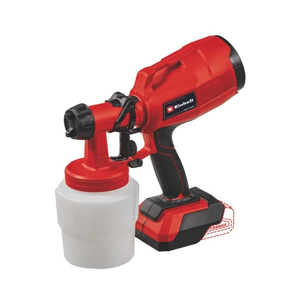 Аккумуляторный краскопульт Einhell TC-SY 18/60 Li, 18 В, 2 сопла, наб д. чистки, без АКК и ЗУ 4260025