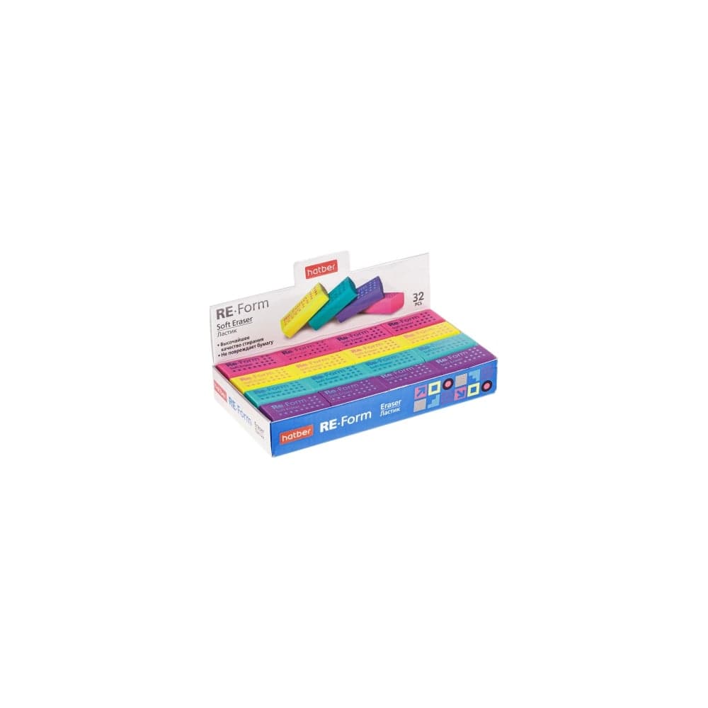 Ластик HATBER PVC Re-form 32 шт. 065368