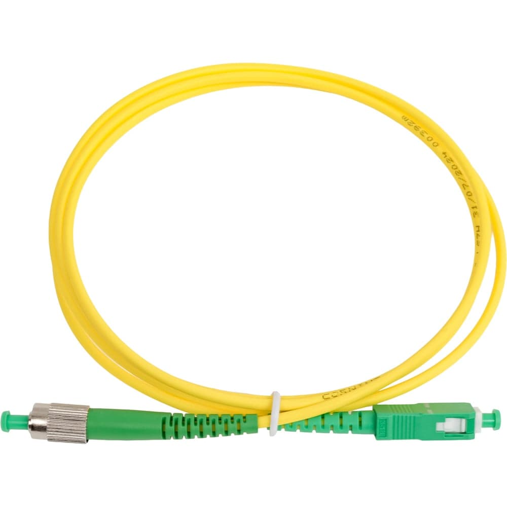 Оптический патч-корд TopLAN симплексный, FC/APC-SC/APC, SM 9/125, 1,5 м, PC-TOP-652-FC/A-SC/A-1.5
