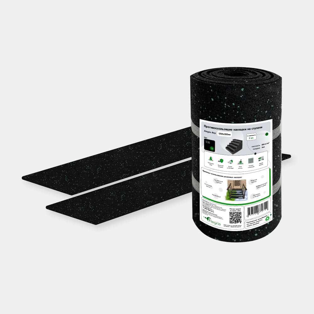 Противоскользящие накладки на ступени Alegria step 1200x250x4 мм 2 шт 12.25.4AS.2Bg