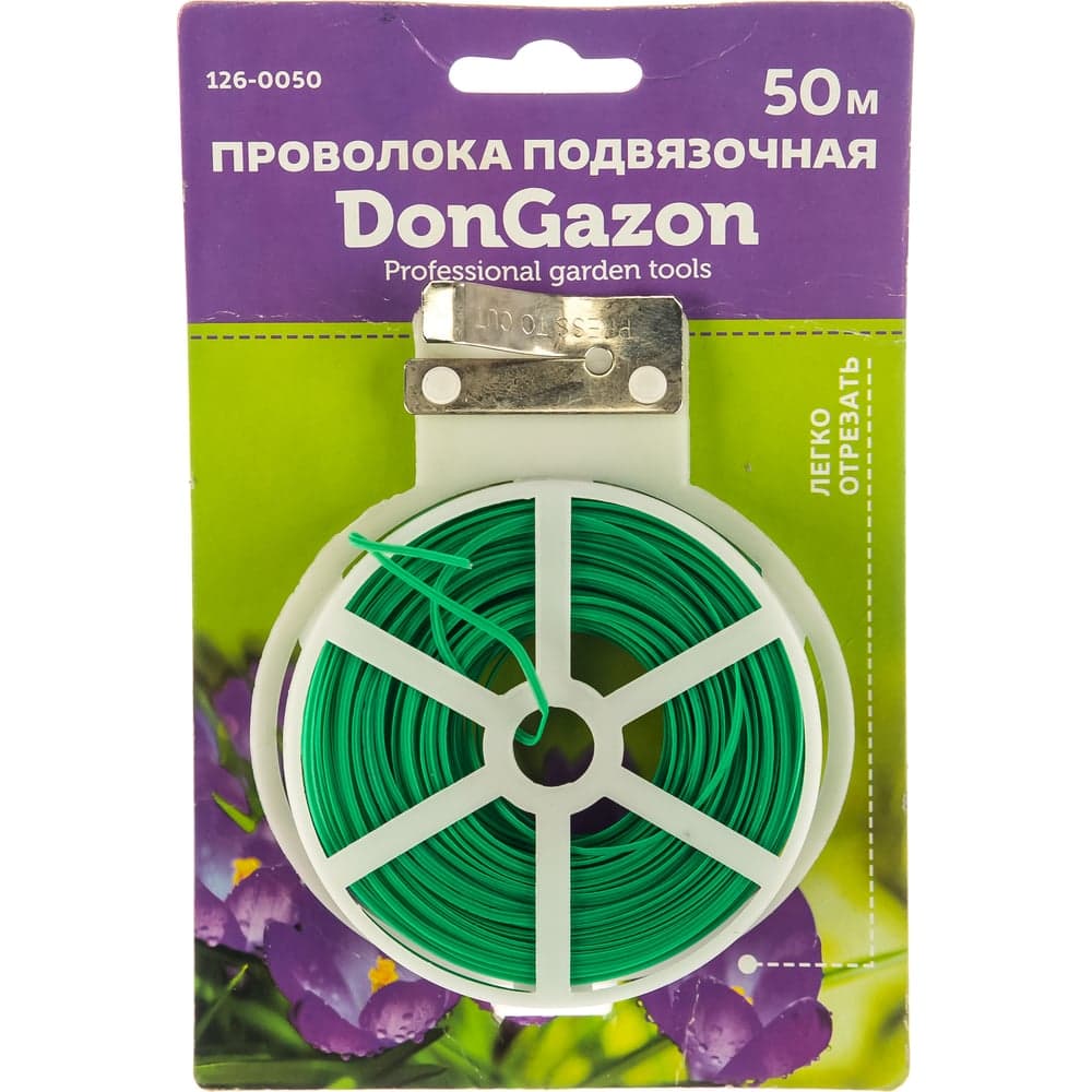 Подвязочная проволока DON GAZON плоская, 1 мм х 50 м, на катушке 126-0050 203298