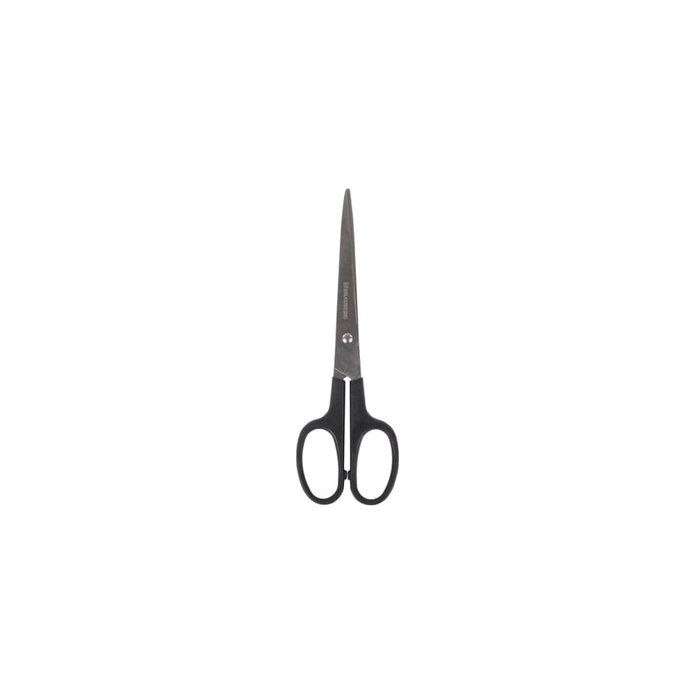 Ножницы BRAUBERG Standard 180 мм, классической формы, черные 237096