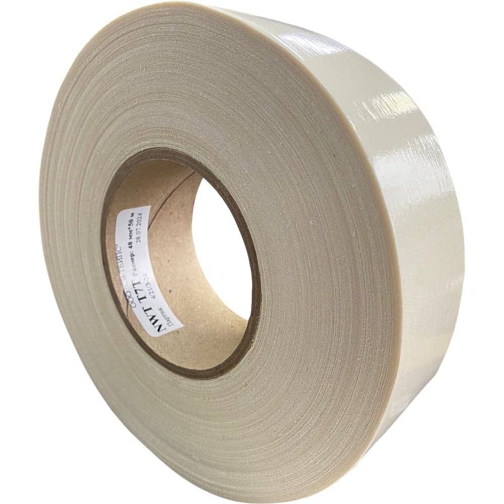 Двусторонняя липкая лента SV TAPES NWT T7T 48 мм, 50 м на хлопчатобумажной основе с каучуковым клеем белого цвета NWTT7T50022