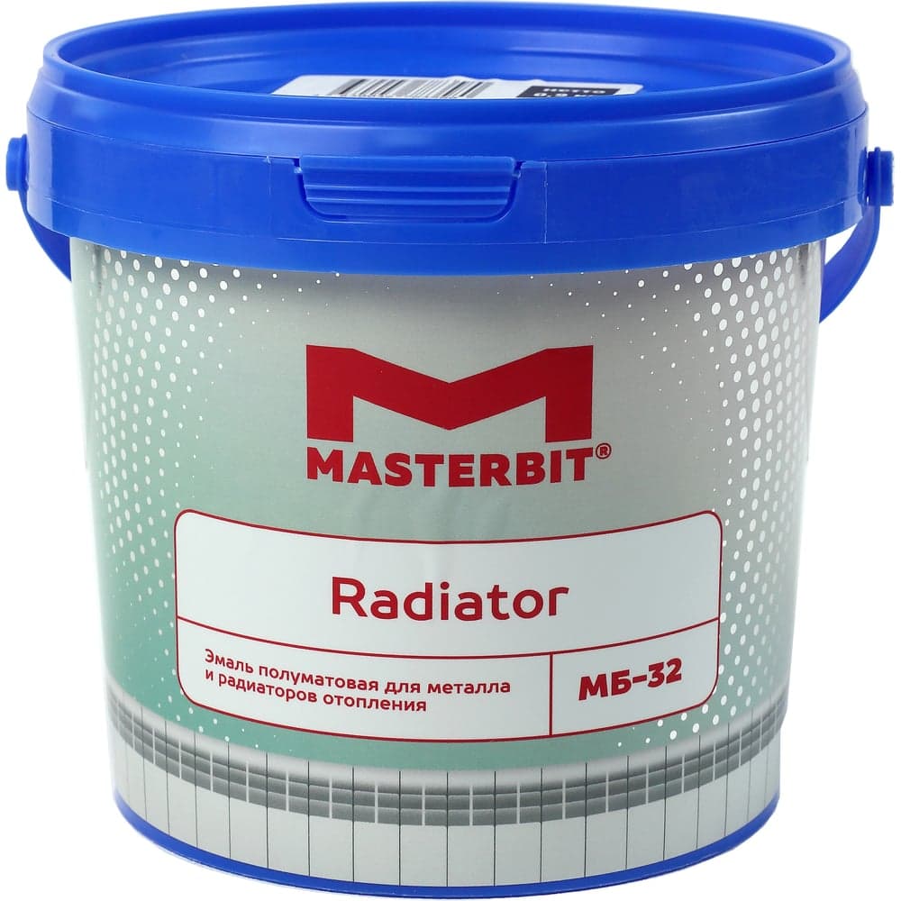 Акриловая эмаль МАСТЕРБИТ МБ-32 RADIATOR полуматовая, 0.9 кг ТД000001713