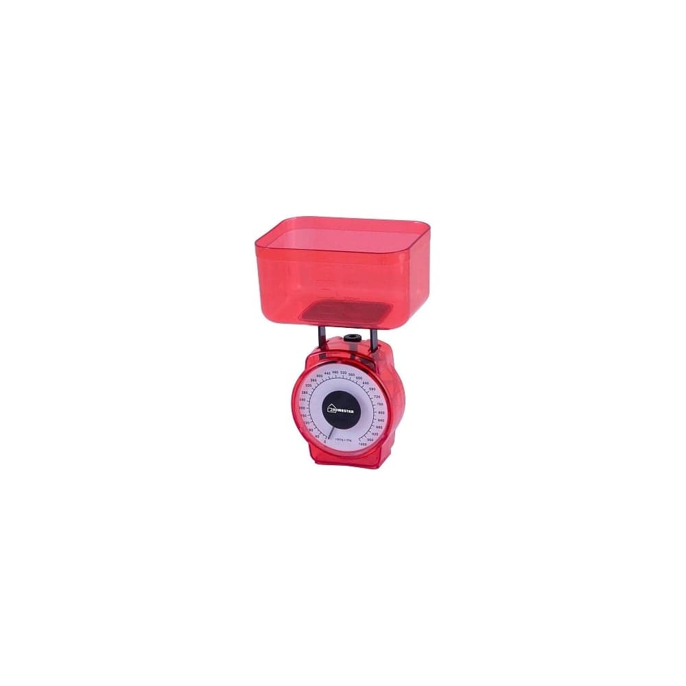 Кухонные механические весы HomeStar HS-3004М 1 кг цвет красный 002795