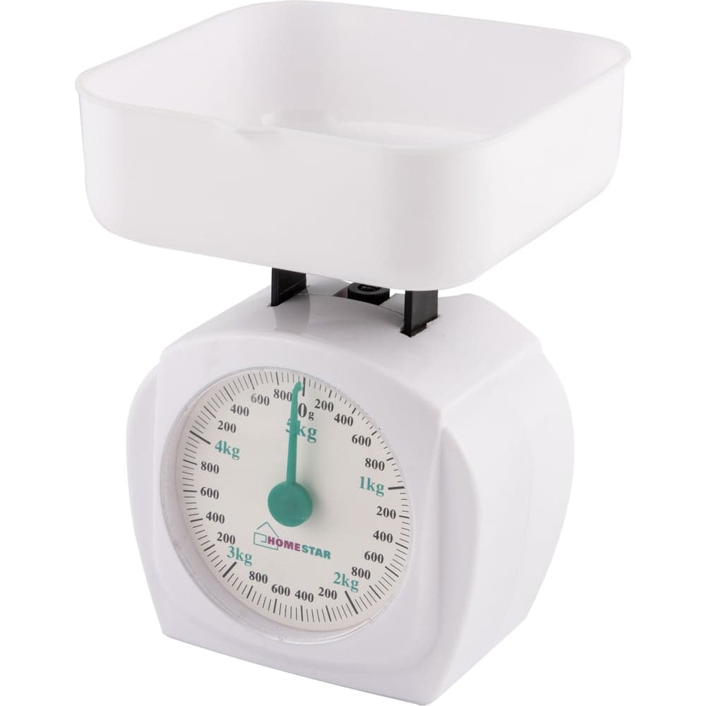 Кухонные механические весы Homestar HS-3005М, 5 кг, цвет белый 00 2801