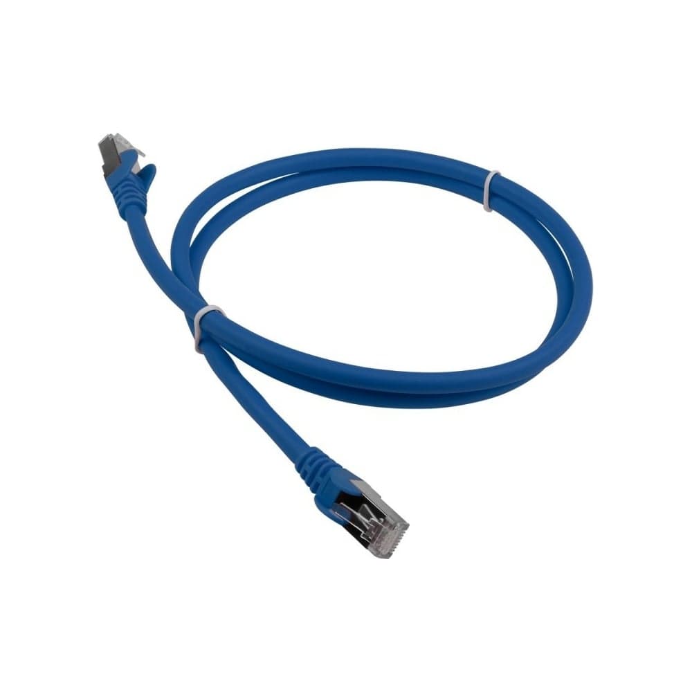 Патч-корд LANMASTER RJ45 - RJ45, 4 пары, FTP, категория 6, 0.5 м, синий, LSZH, LAN-PC45/S6-0.5-BL