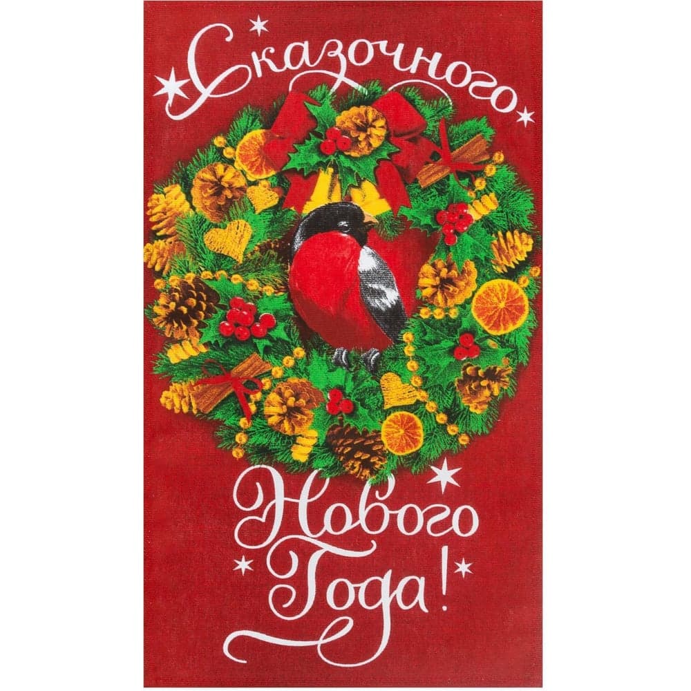 Полотенце Доляна Сказочного Нового года 35x60 см,100% хлопок 160 г/м2 3629047