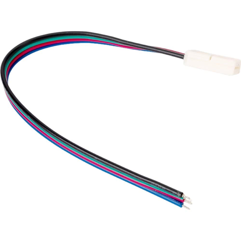 Коннектор IEK RGB, 10мм, 3шт, 15см-разъем LSCON10-RGB-213-03