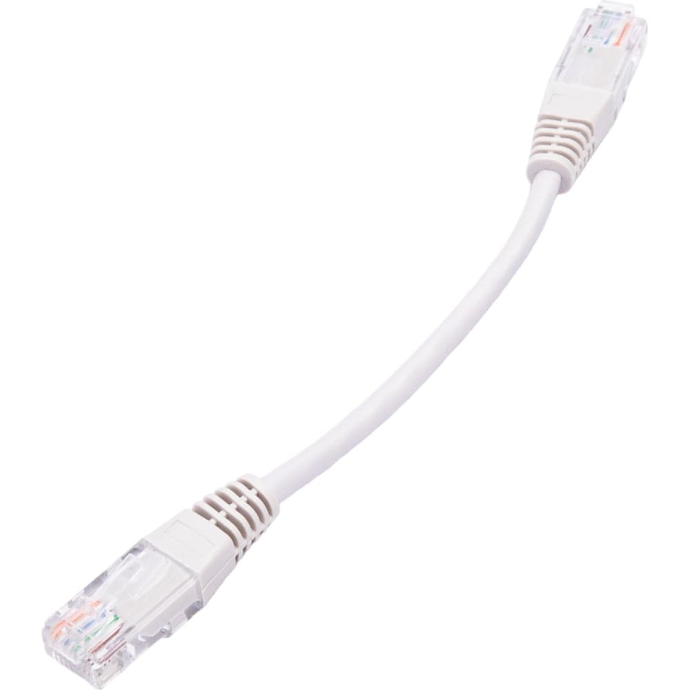 Патч-корд RJ45 - RJ45, 4 пары, UTP, категория 5е, 0.15 м, серый, TWT-45-45-0.15-GY