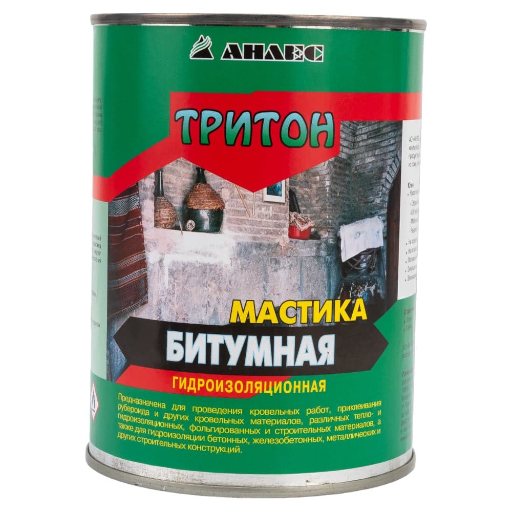 Битумная мастика Анлес Тритон 1л/0,8кг 70237